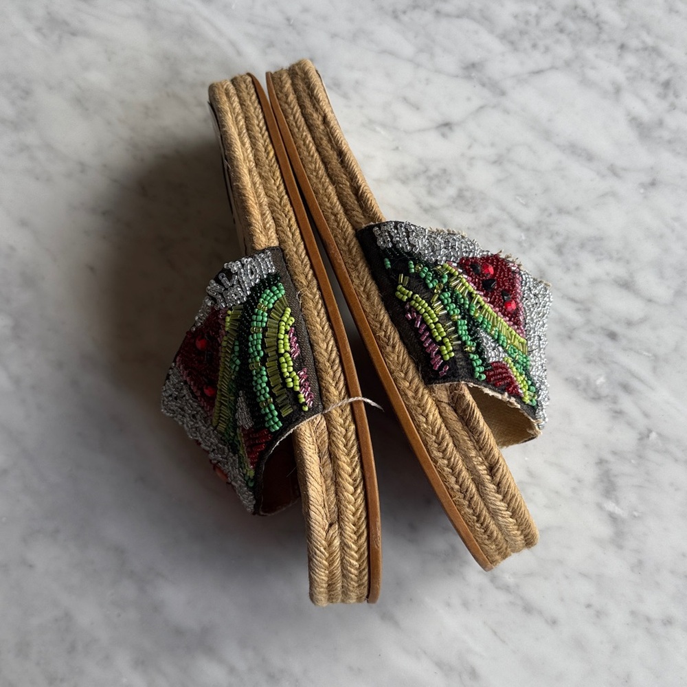 Zara Watermelon Beaded Slides - Picture 6 of 9